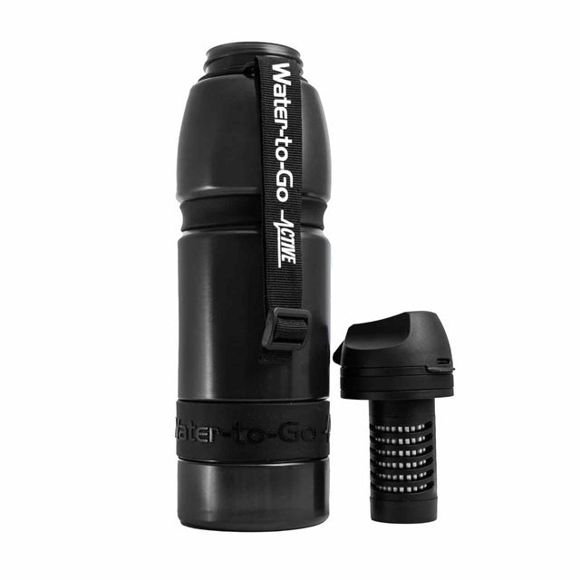 Extra Large Water Purifier Bottle 33.8 fl oz /1L - Couples filter water bottle - Water to Go