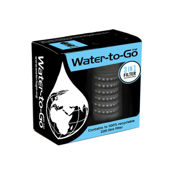 Replacement Filter Single Pack. For all Water - to - Go bottles. - Water to Go