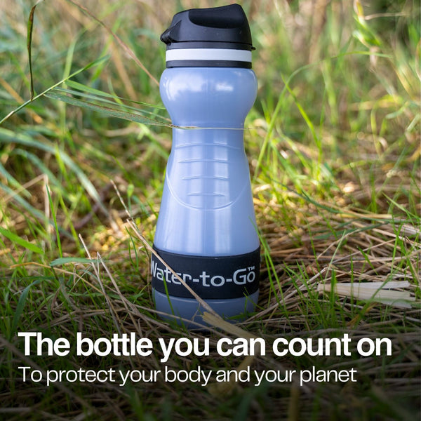 Small Water Purifier Bottle - (18.5 fl oz/55cl) filter water bottle - Water to Go