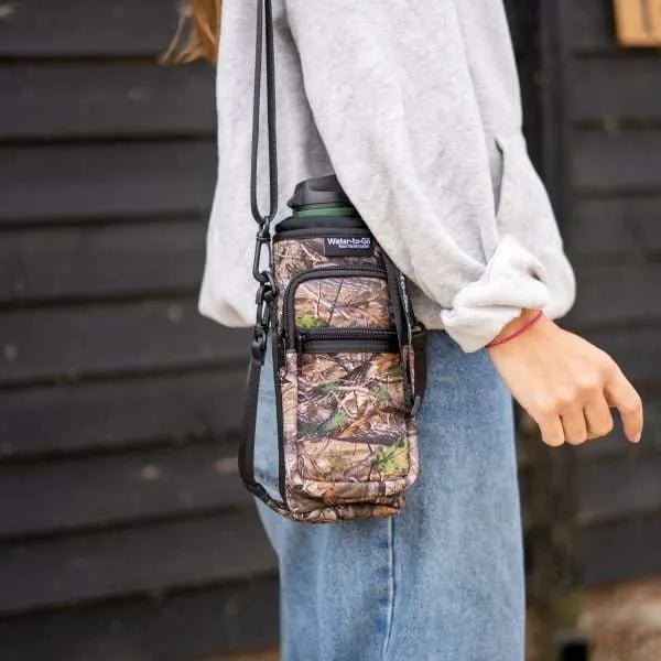 Ultimate Bottle Bag ‘Neoprene’ - Camo filter water bottle - Water to Go