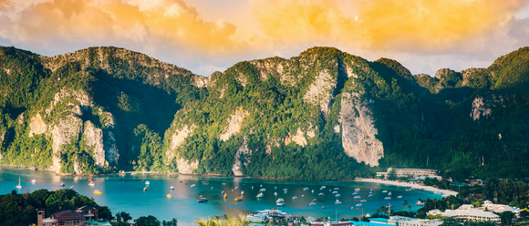 sunrise at Phi Phi Islands, Thailand