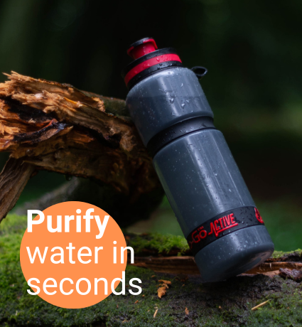 Water Bottle with Filter (20oz/60cl) - Water to Go