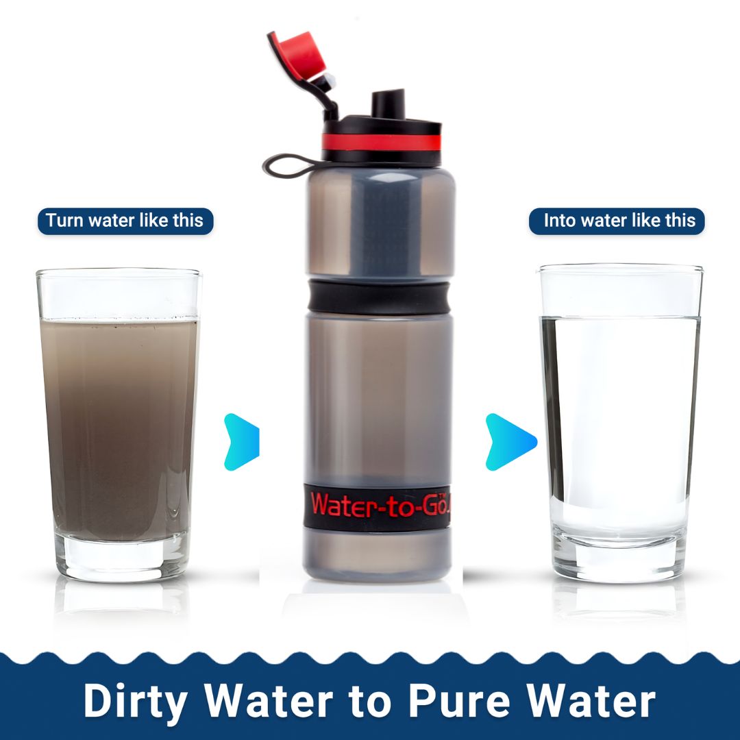 Filtered Water Containers Water Filtration Purifier Bottle Bottle Family Value Bundle. Includes 4 ...
