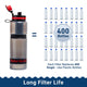 Water Filter Bottle Family Value Bundle. Save $20! (Active bottle, 25oz/75cl). Includes 4 filters. - Water to Go