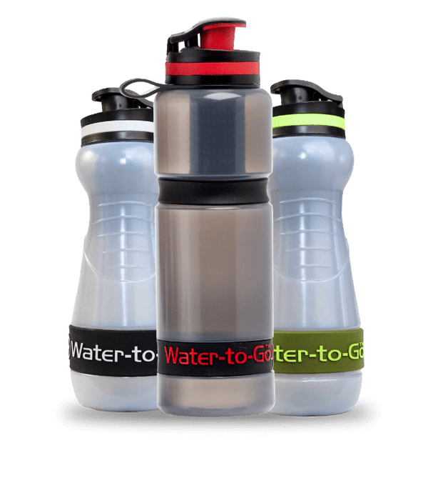 Family of Water to Go water filter bottles