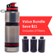 Water Bottle with Filter. Value Bundle. (25oz/75cl) - Water to Go