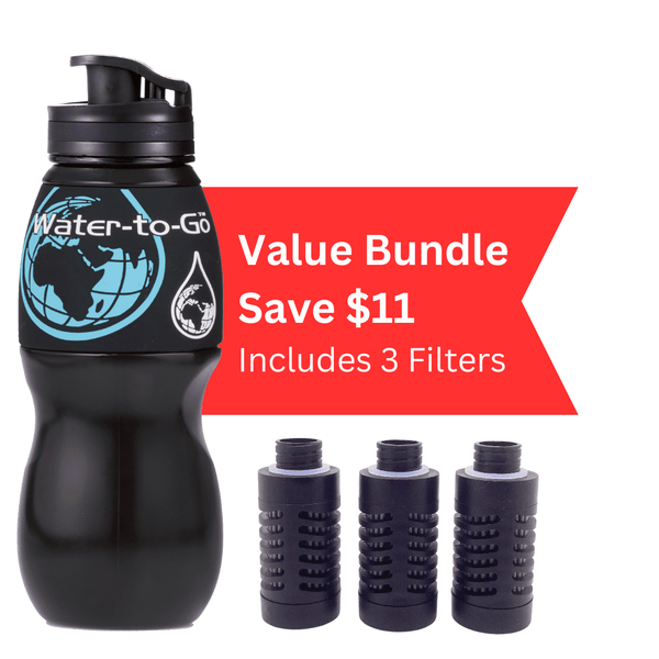 Water Bottle with Filter. Value Bundle. - Water to Go