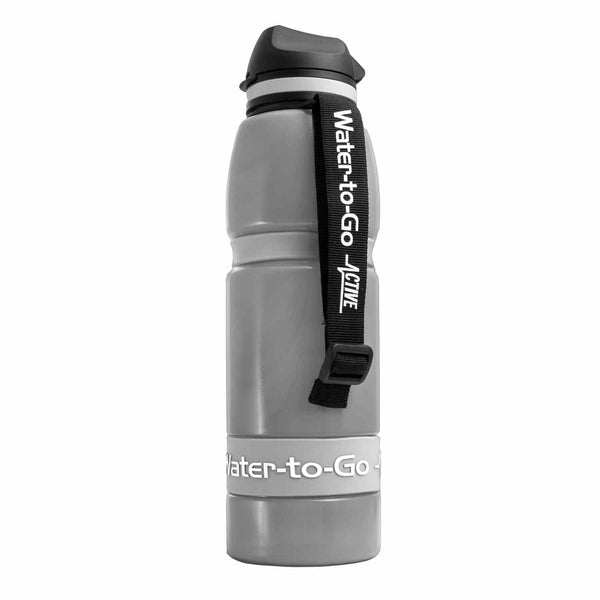 Extra Large Water Purifier Bottle 33.8 fl oz /1L - Couples filter water bottle - Water to Go