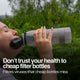Extra Large Water Purifier Bottle 33.8 fl oz /1L - Couples filter water bottle - Water to Go
