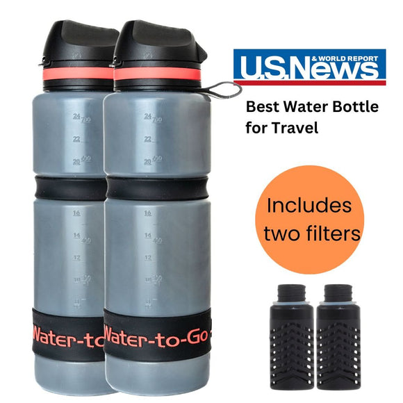 Large Water Purifier Bottle (25oz / 75cl) - Couples Value Bundle - Water to Go