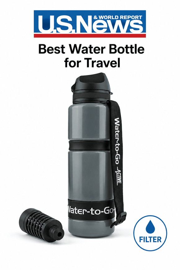 Large Water Purifier Bottle (26oz / 75cl) filter water bottle - Water to Go