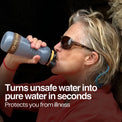 Small Water Purifier Bottle - (18.5 fl oz/55cl) filter water bottle - Water to Go