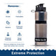 Water to Go Active (black & white) water filter bottle removes viruses, bacteria, parasites, chemicals, heavy metals and microplastics