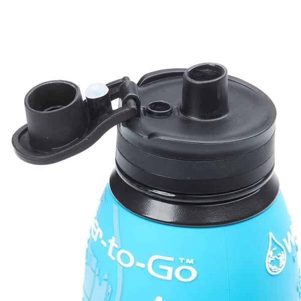 water to go bottle opened