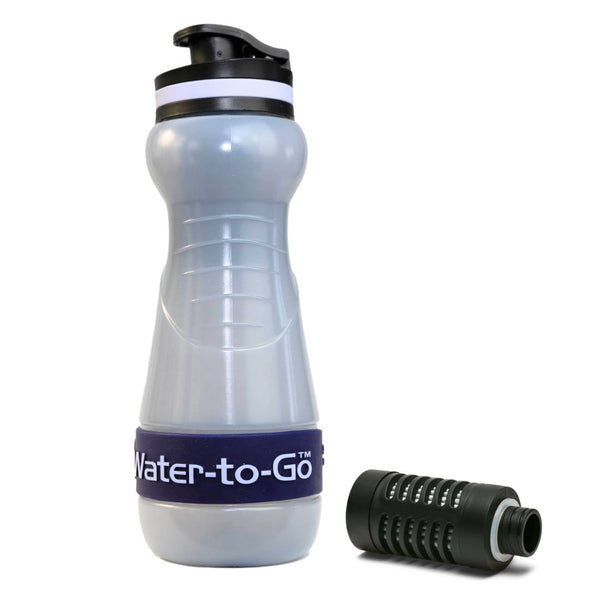 Water-to-Go bioplastic water filter bottle with filter (blue)