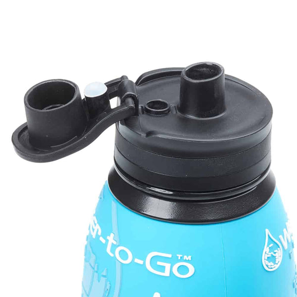 Black Click Lid. Fits all Water - to - Go bottles. - Water to Go